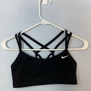 Nike black sports bra size M